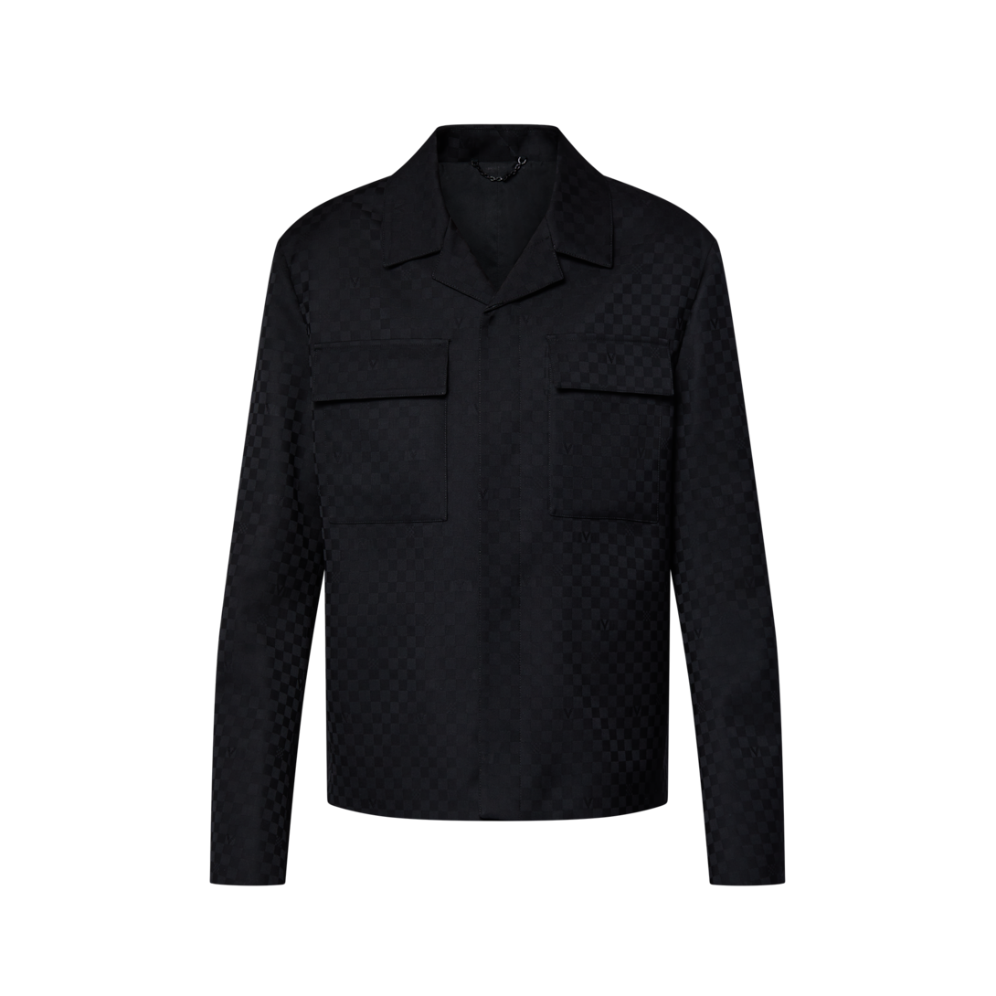 ルイヴィトン LOUIS VUITTON オープンカラー シャツ ダミエ ルイヴィトン LOUIS VUITTON オープンカラー シャツ ダミエ